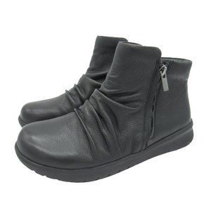 Ziera Womens Size US 5.5 Shayne XF Black Super Support Flat Ankle Slouch Boots